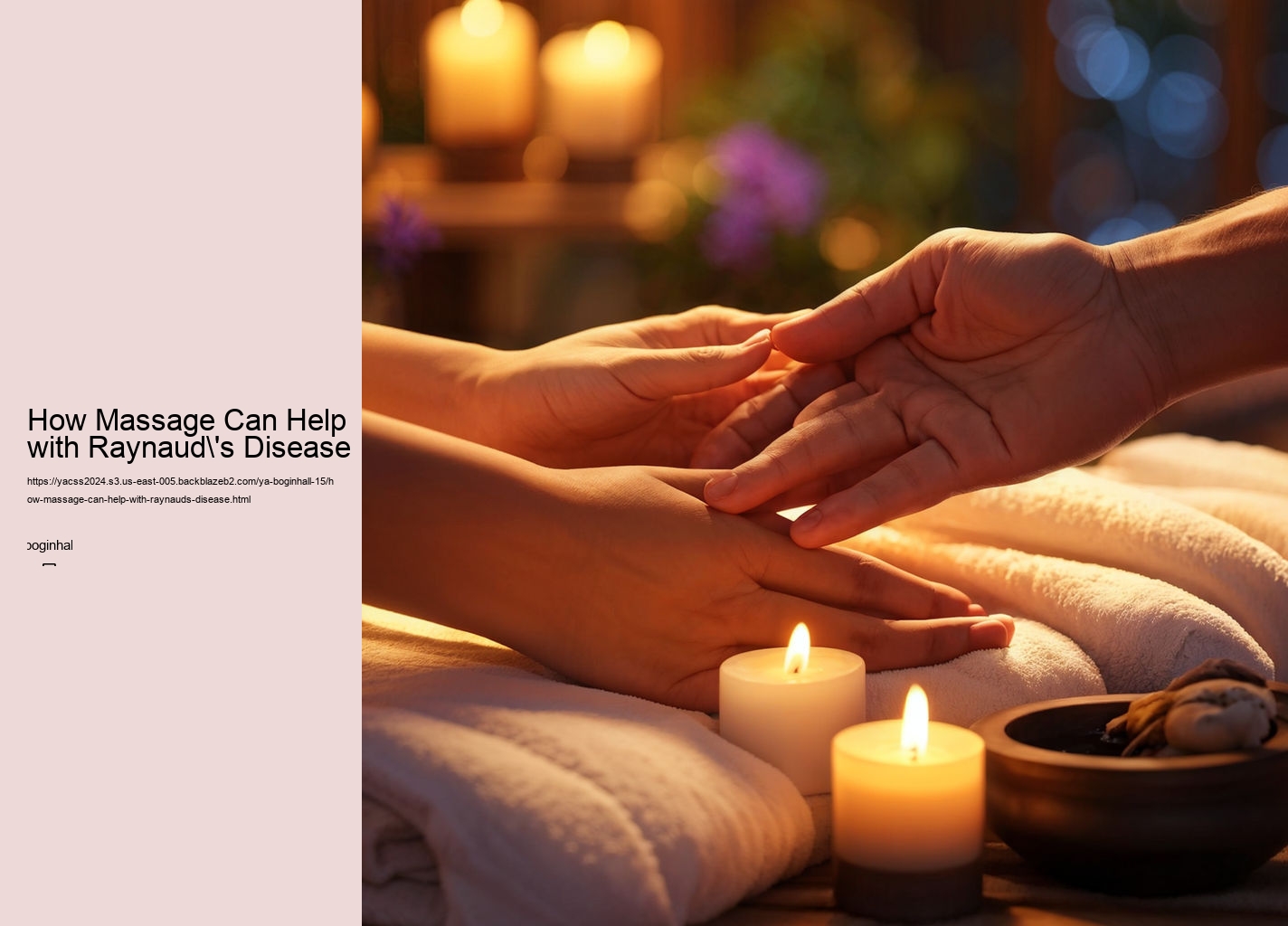 How Massage Can Help with Raynaud's Disease