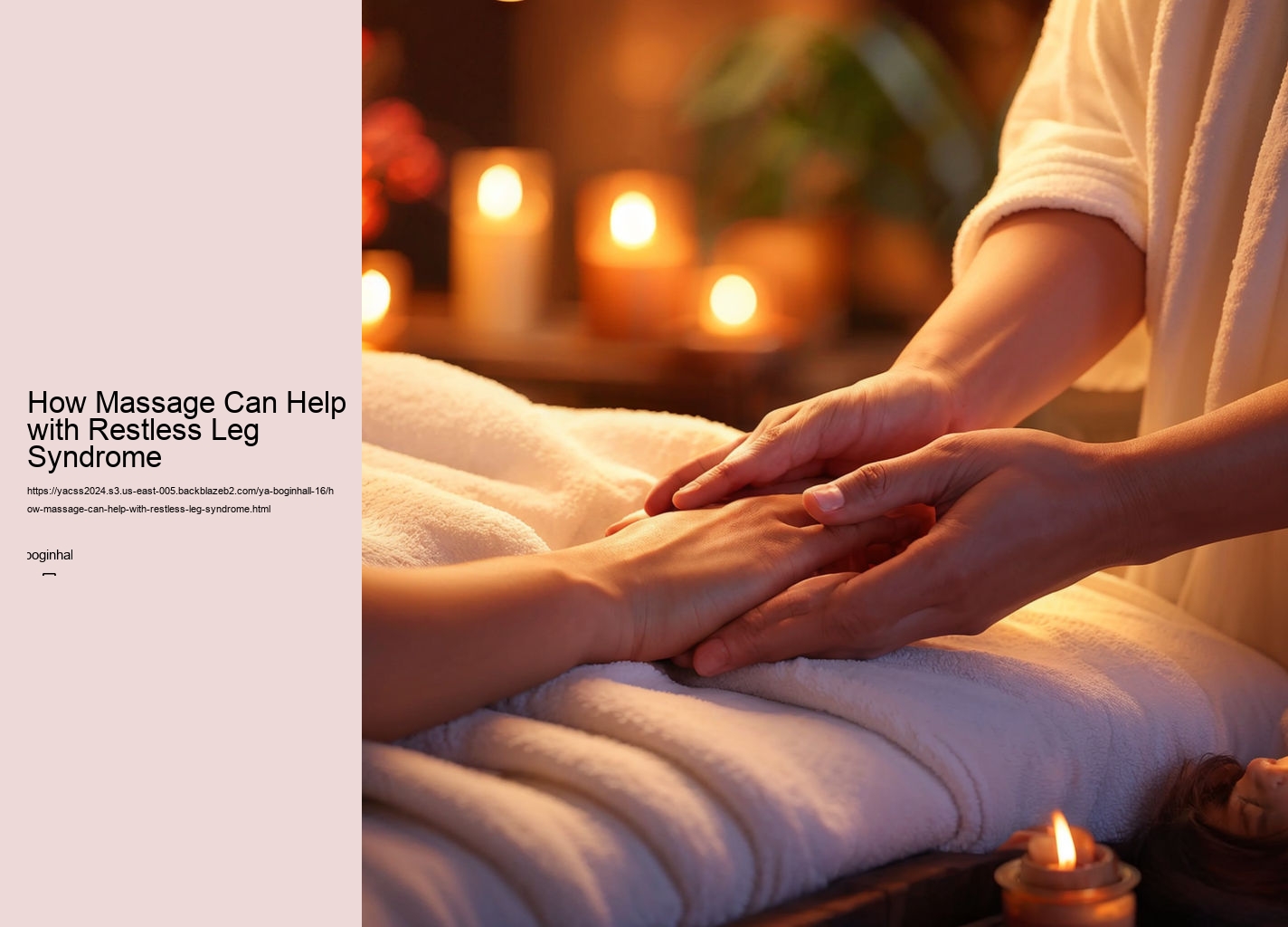 How Massage Can Help with Restless Leg Syndrome