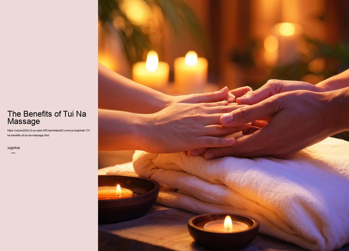 The Benefits of Tui Na Massage