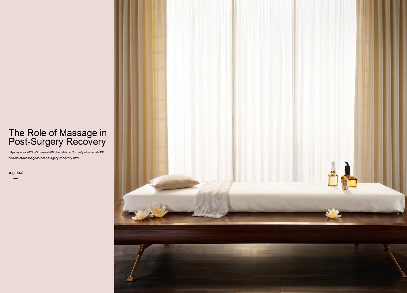 The Role of Massage in Post-Surgery Recovery