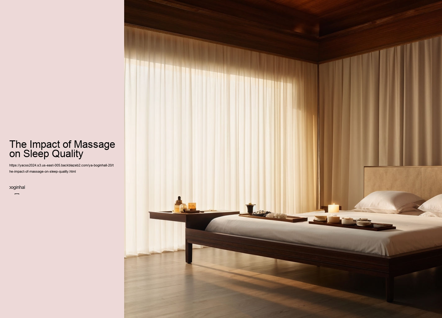 The Impact of Massage on Sleep Quality