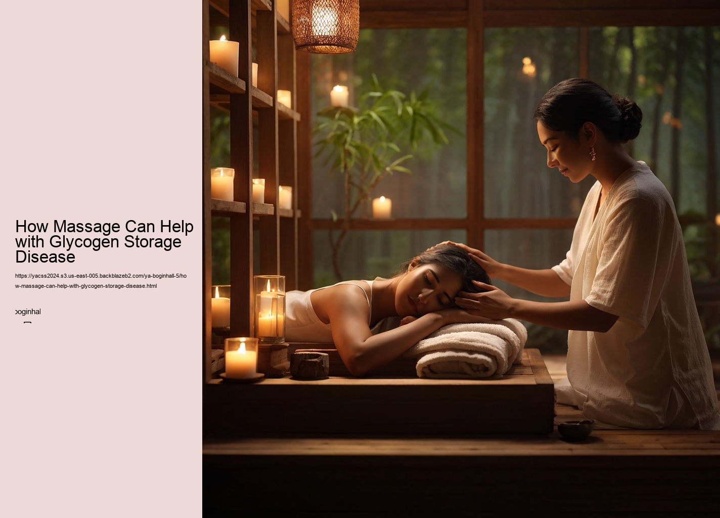 How Massage Can Help with Glycogen Storage Disease