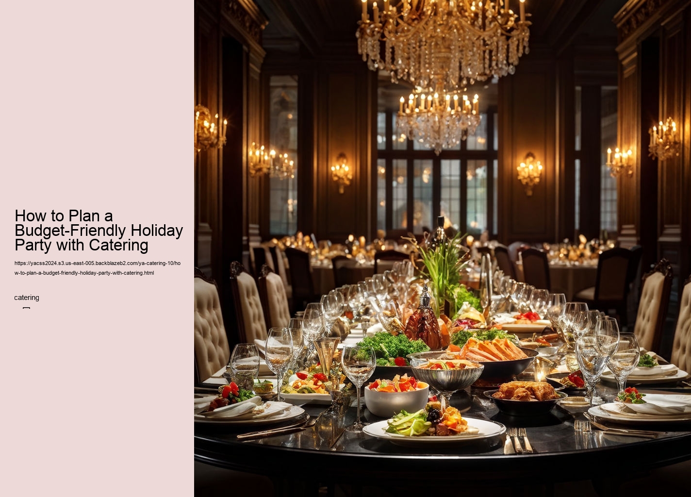 How to Plan a Budget-Friendly Holiday Party with Catering