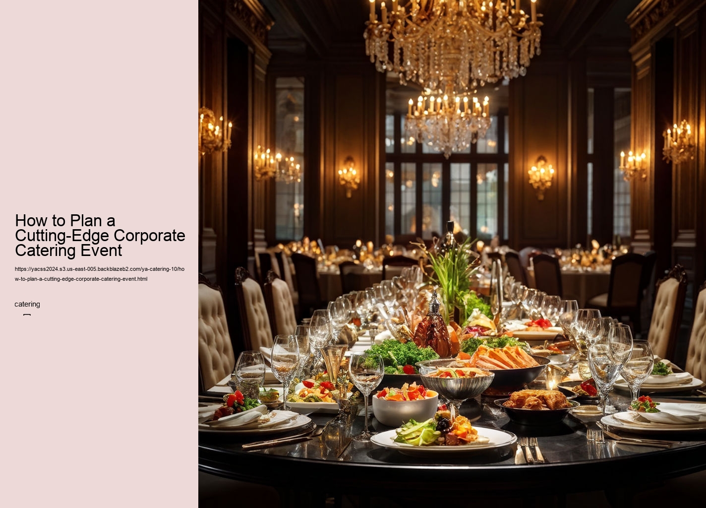 How to Plan a Cutting-Edge Corporate Catering Event