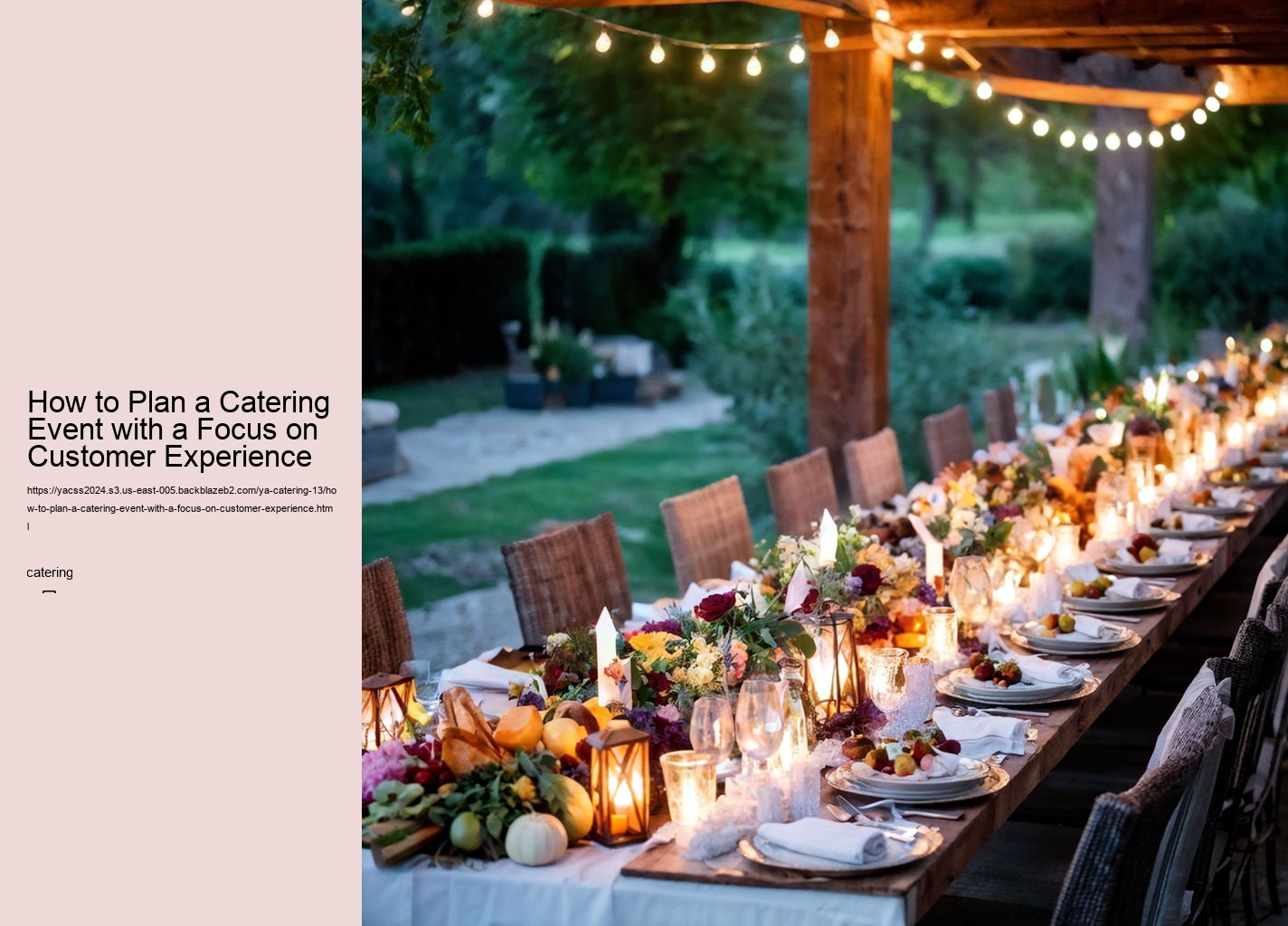 How to Plan a Catering Event with a Focus on Customer Experience