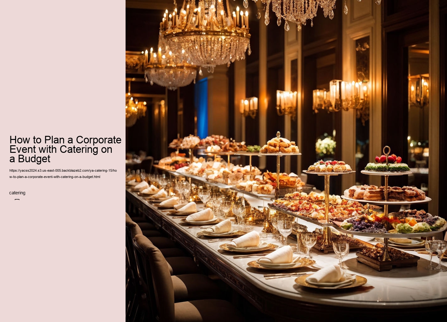 How to Plan a Corporate Event with Catering on a Budget