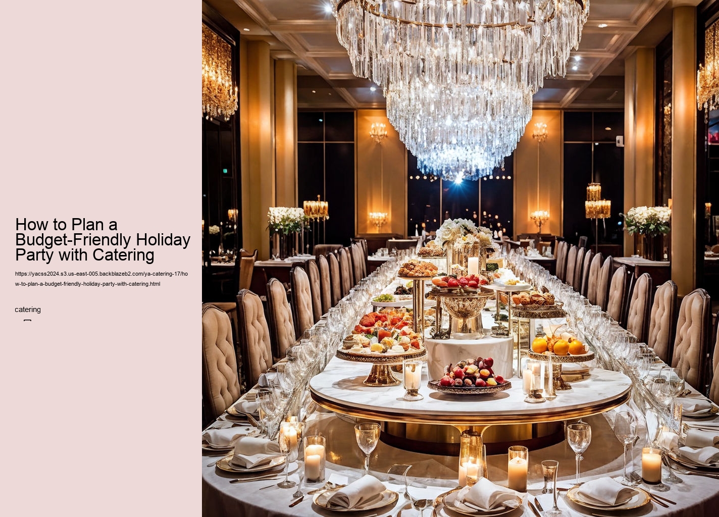 How to Plan a Budget-Friendly Holiday Party with Catering