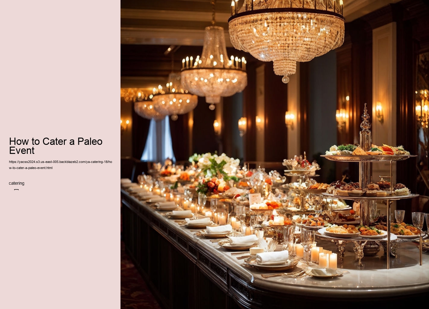 How to Cater a Paleo Event