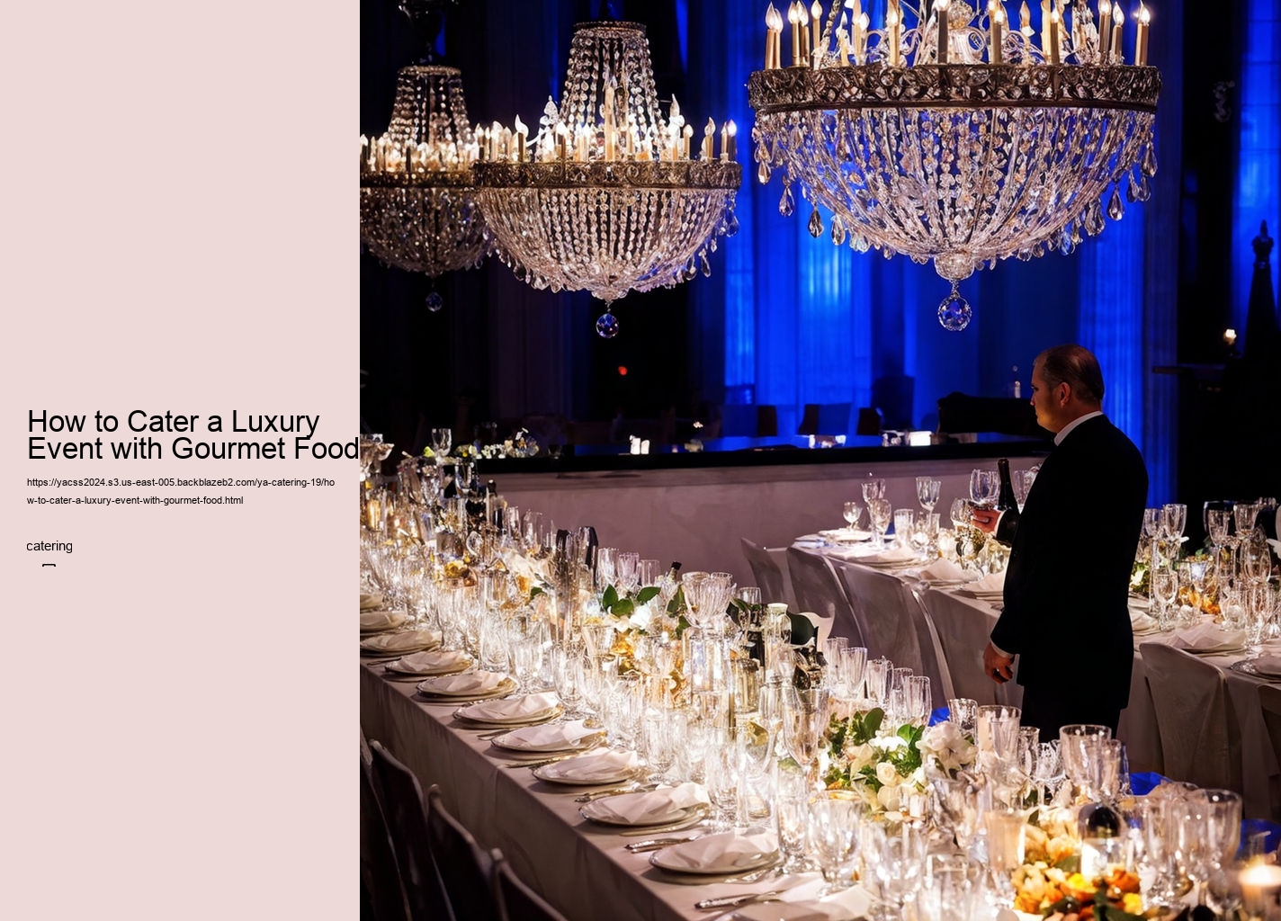 How to Cater a Luxury Event with Gourmet Food