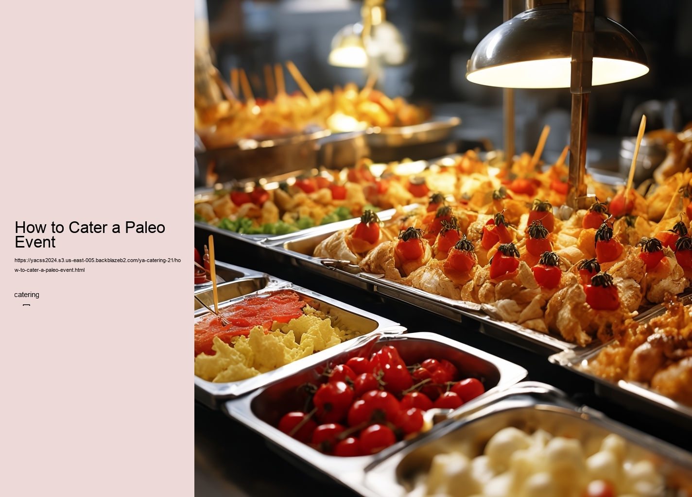 How to Cater a Paleo Event