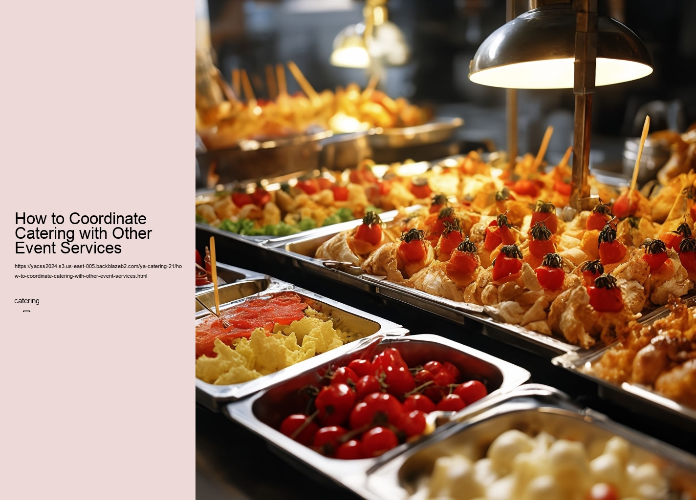 How to Coordinate Catering with Other Event Services