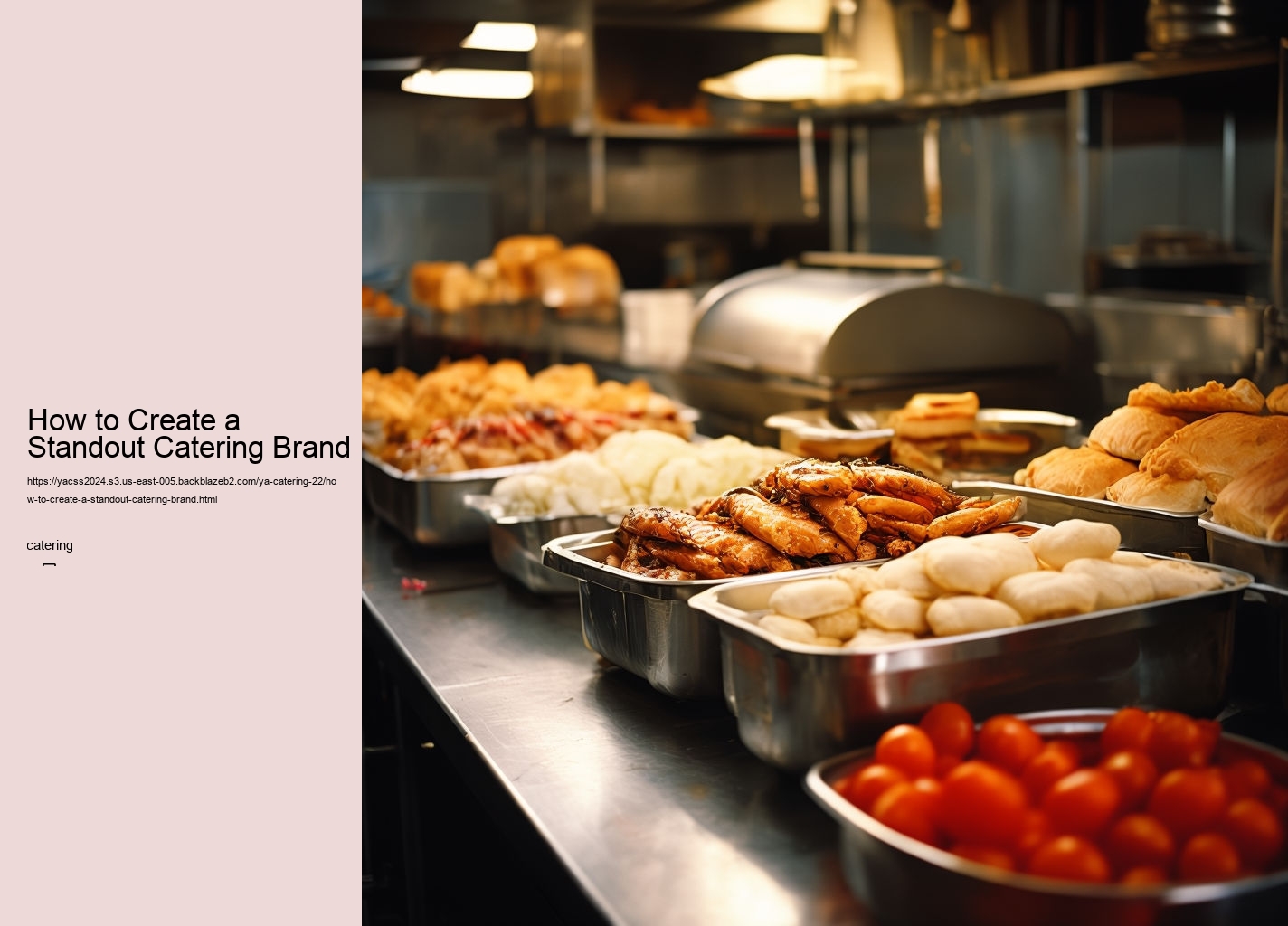 How to Create a Standout Catering Brand