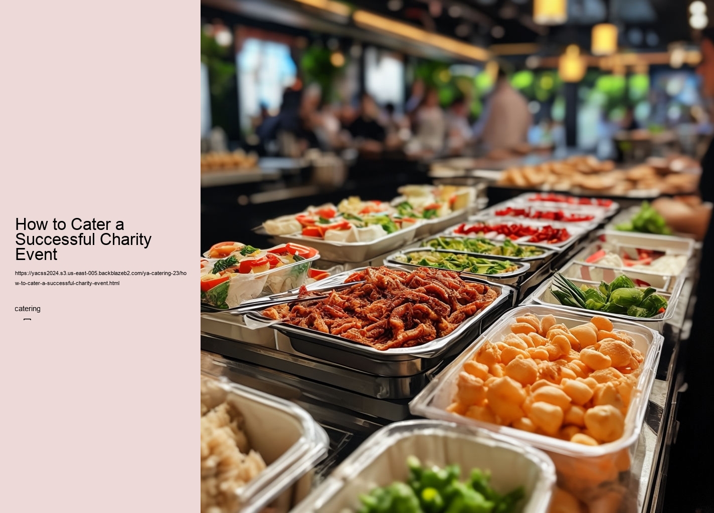 How to Cater a Successful Charity Event