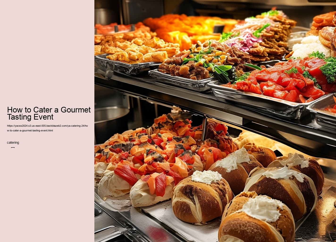 How to Cater a Gourmet Tasting Event