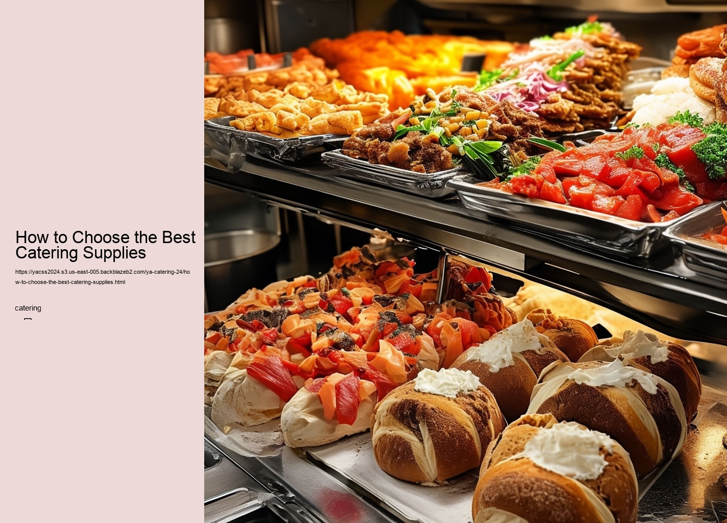 How to Choose the Best Catering Supplies