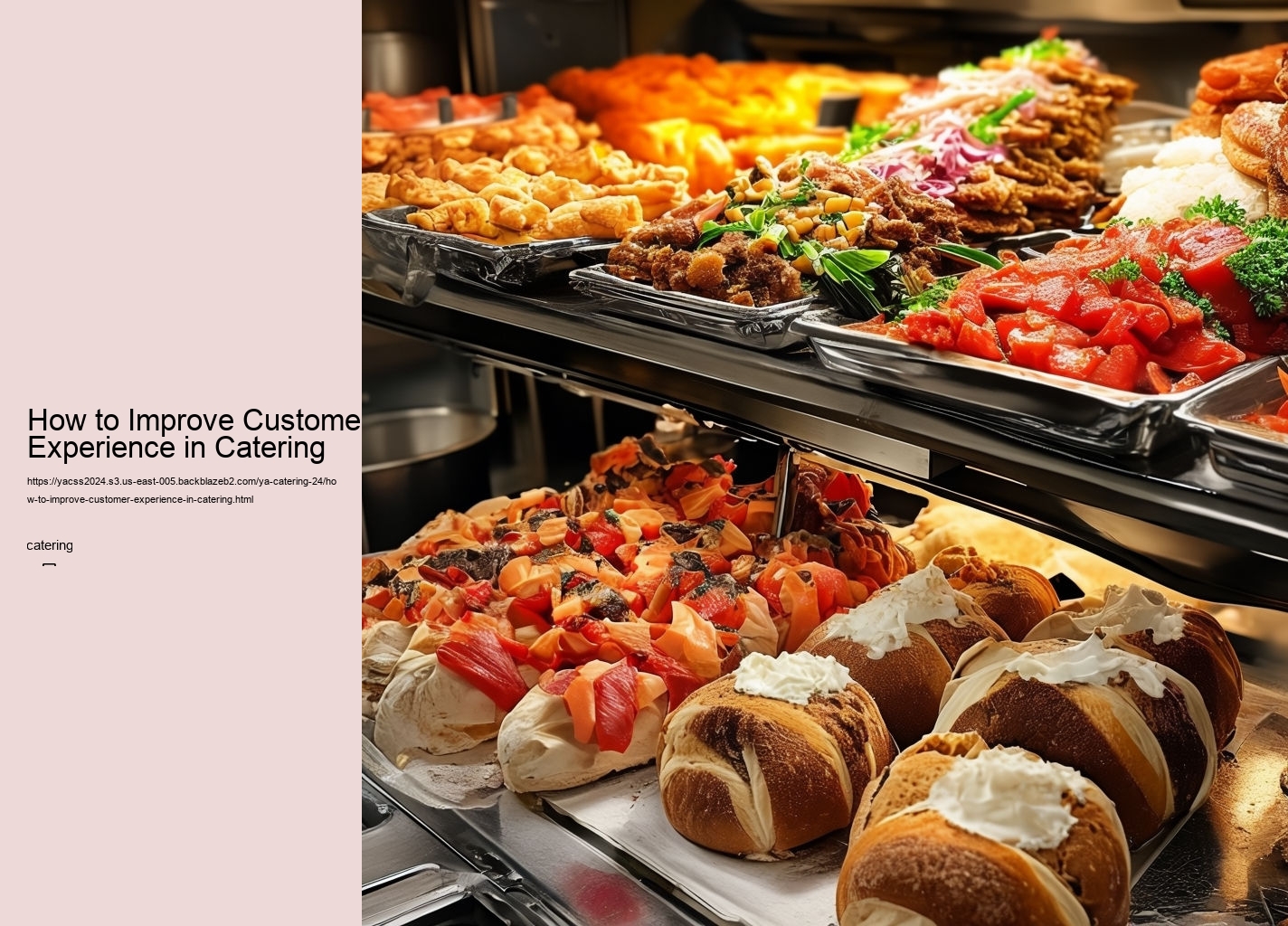 How to Improve Customer Experience in Catering