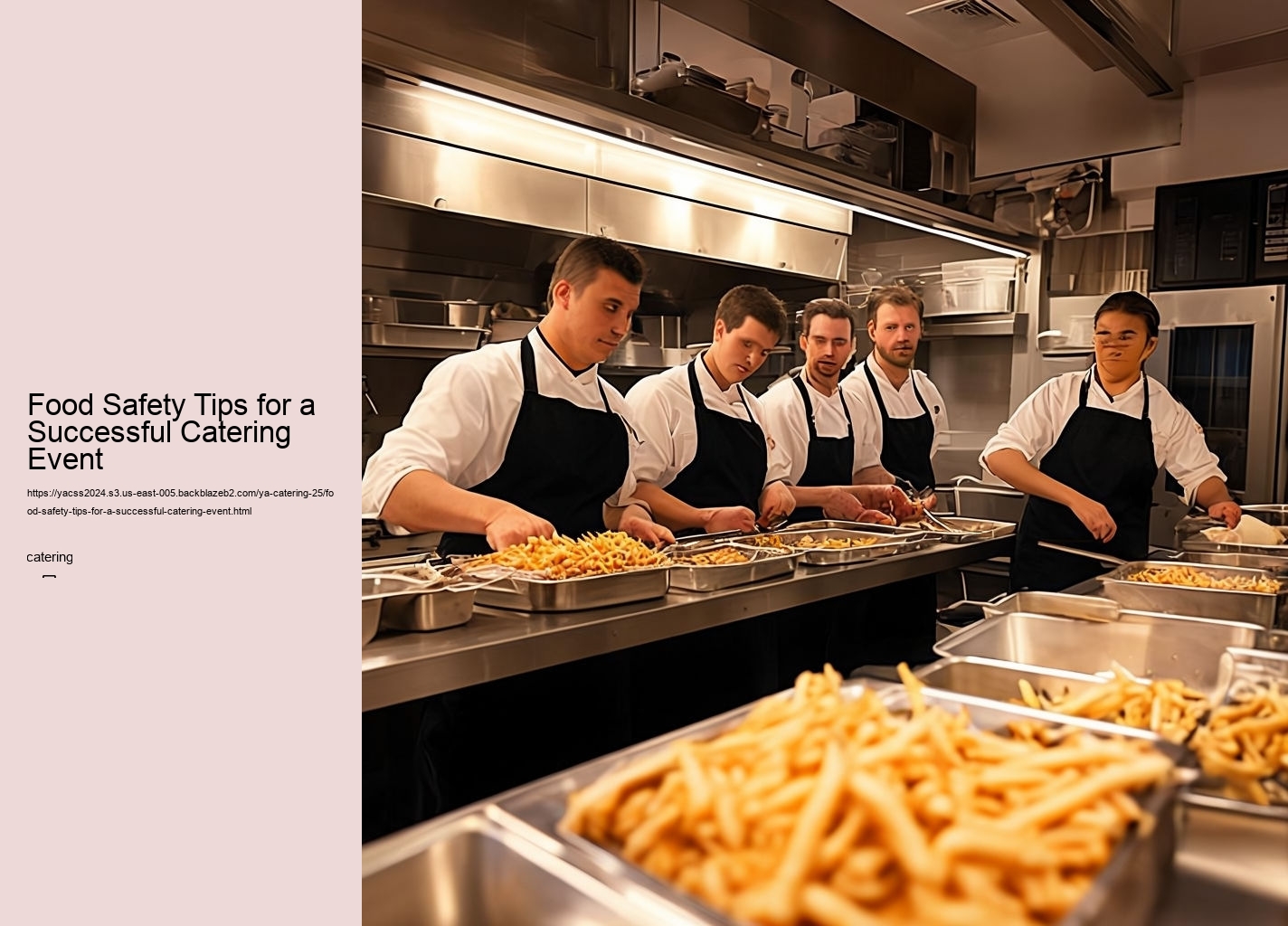 Food Safety Tips for a Successful Catering Event