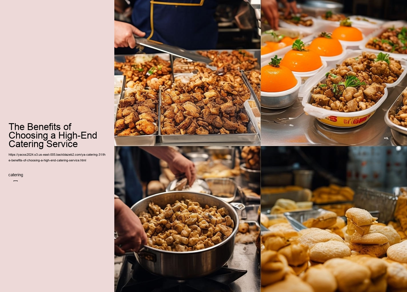 The Benefits of Choosing a High-End Catering Service