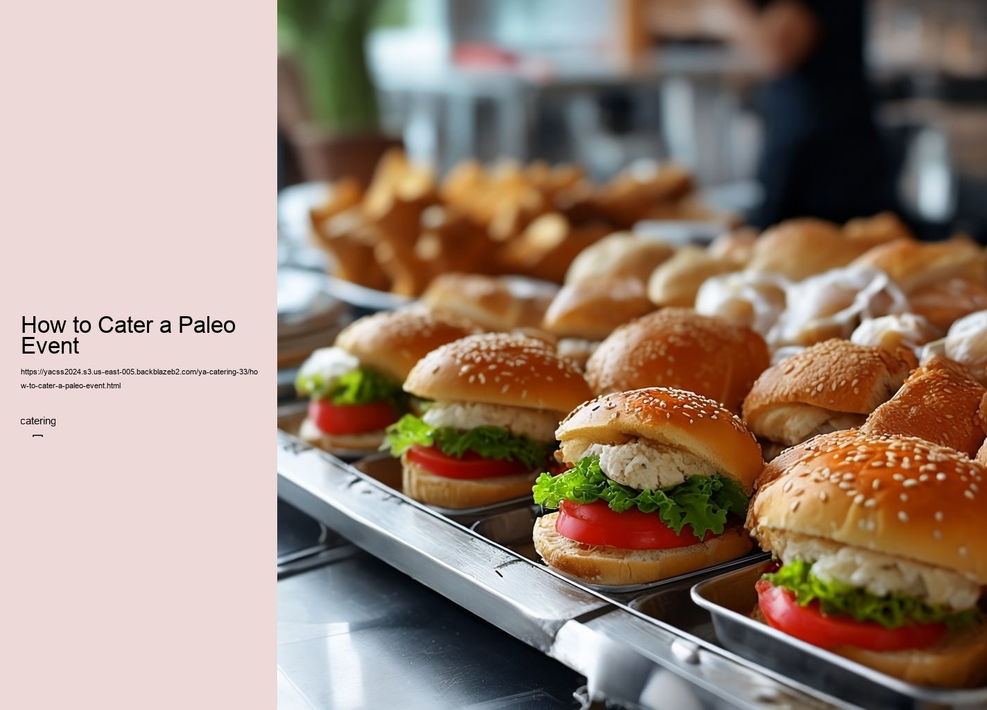 How to Cater a Paleo Event