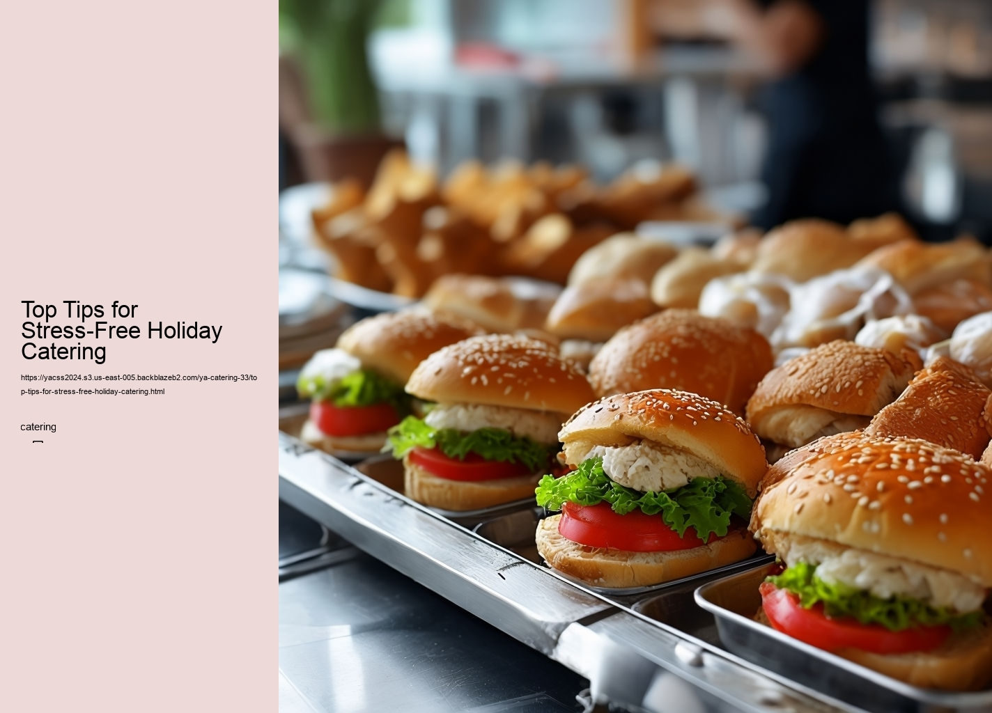 Top Tips for Stress-Free Holiday Catering