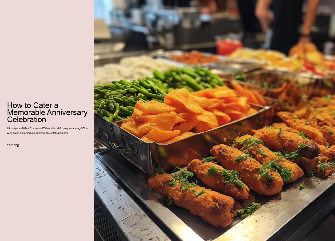 How to Cater a Memorable Anniversary Celebration