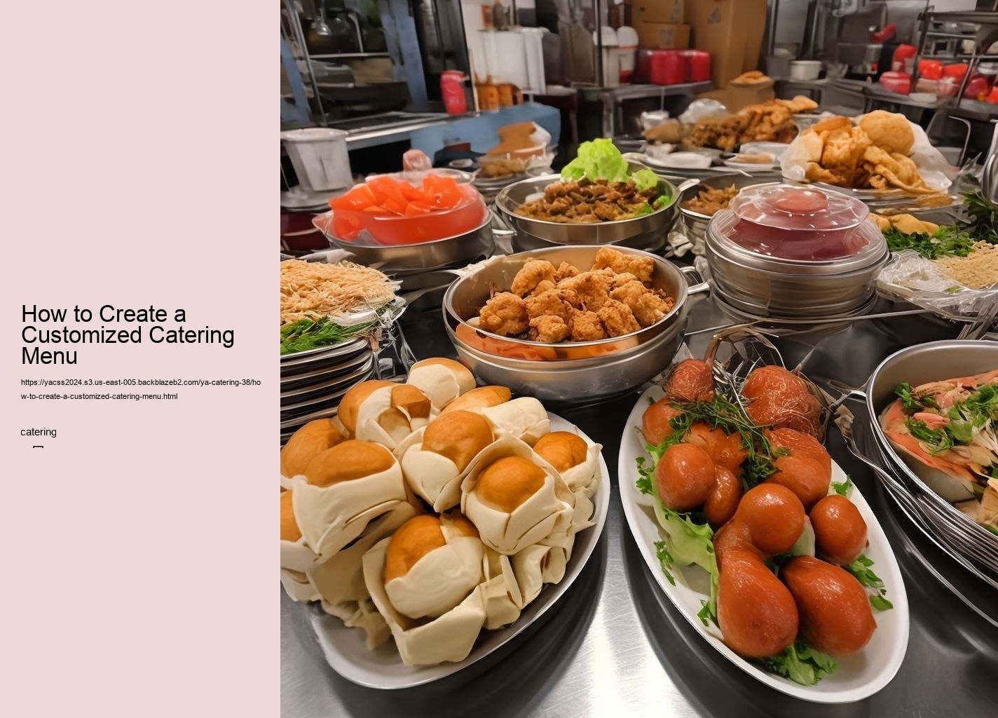 How to Create a Customized Catering Menu