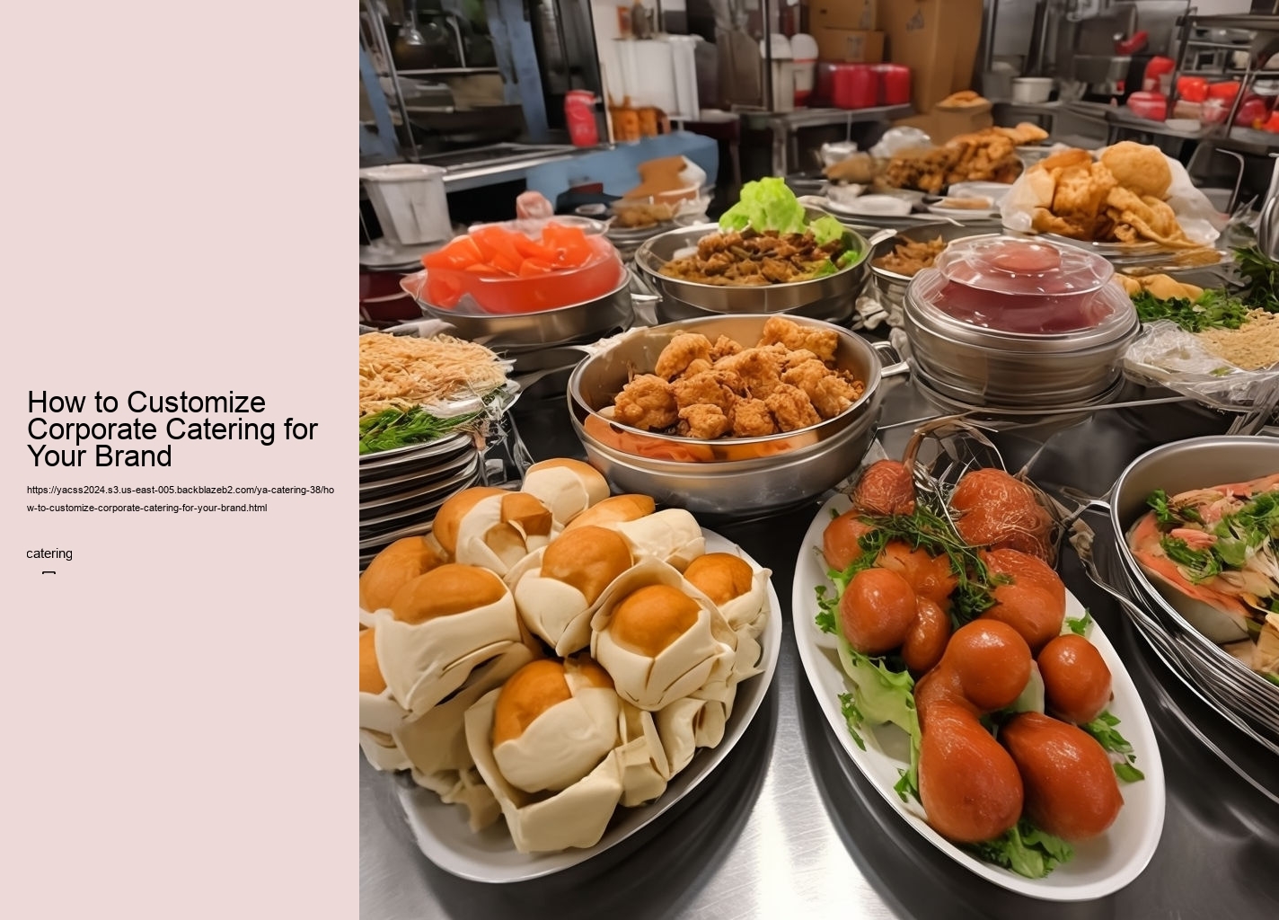 How to Customize Corporate Catering for Your Brand