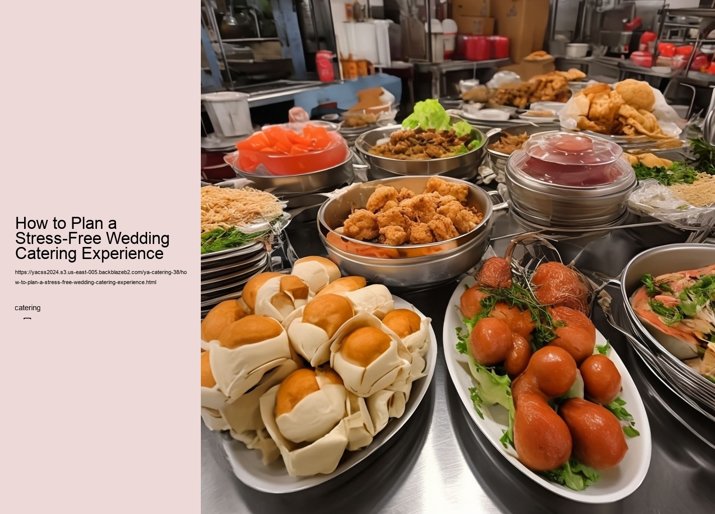 How to Plan a Stress-Free Wedding Catering Experience