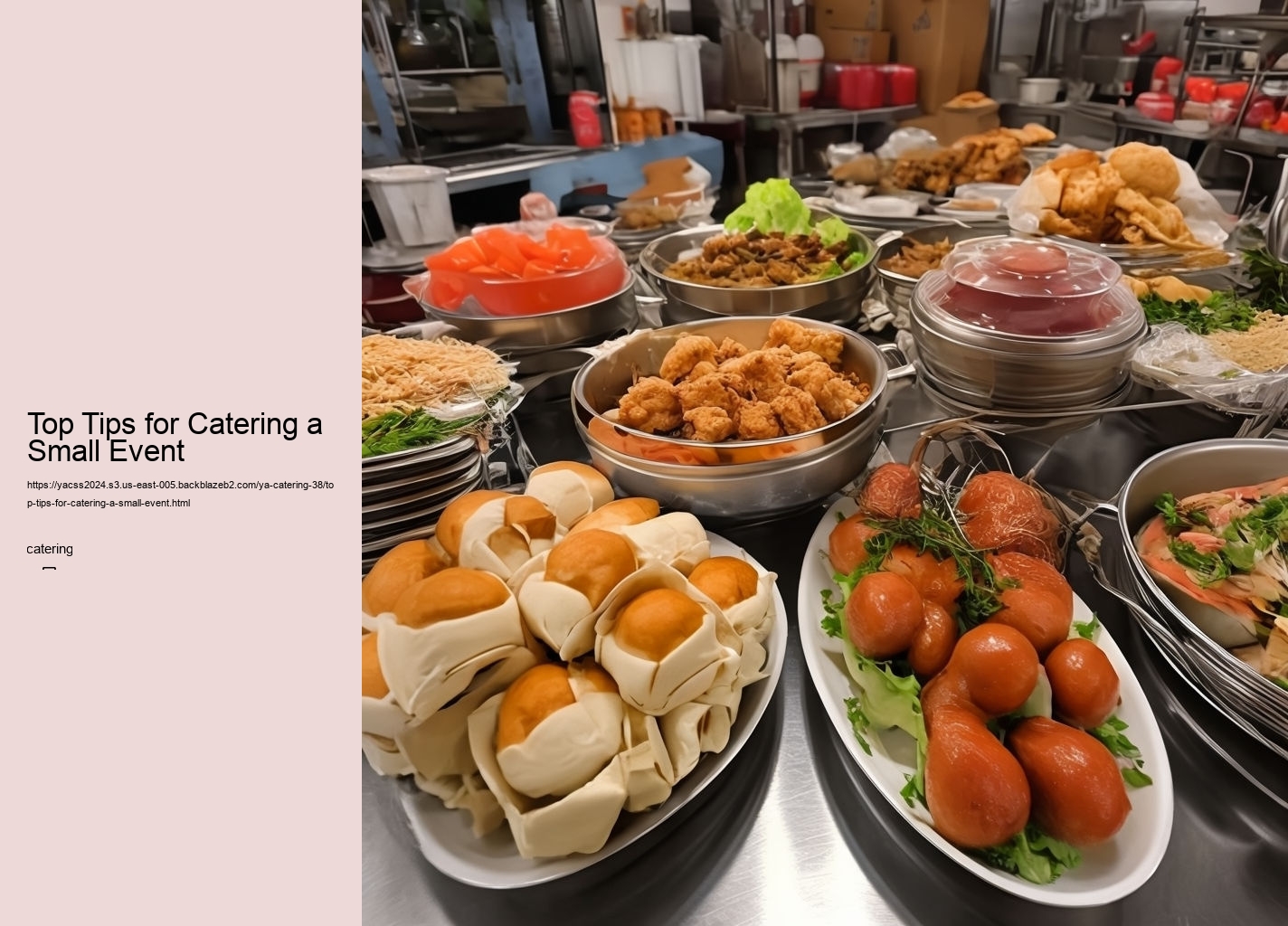 Top Tips for Catering a Small Event