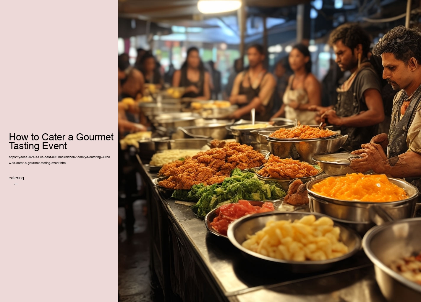 How to Cater a Gourmet Tasting Event