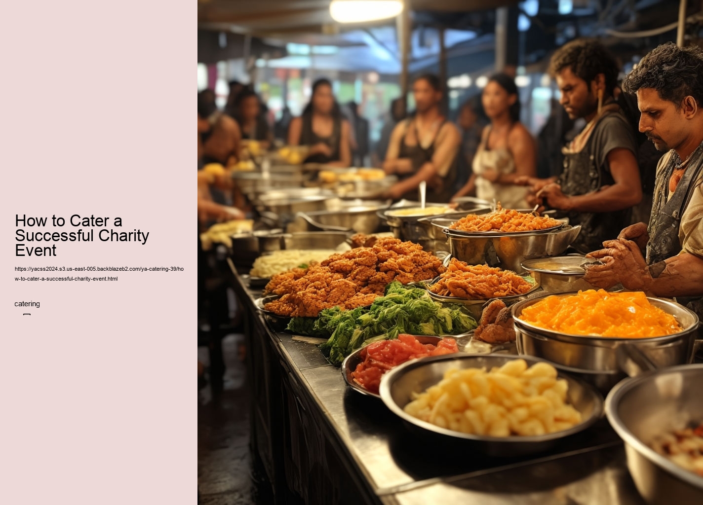 How to Cater a Successful Charity Event