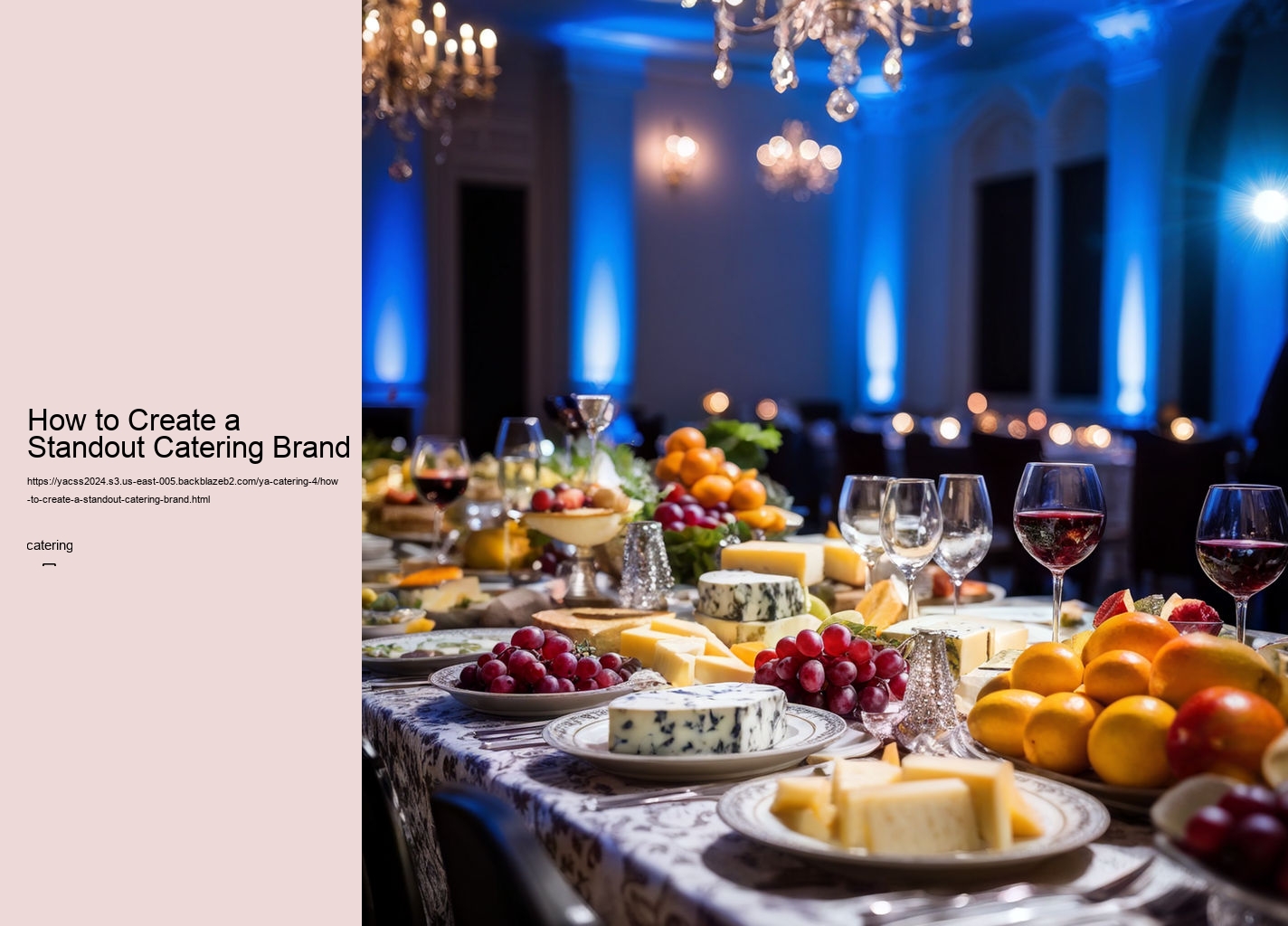 How to Create a Standout Catering Brand