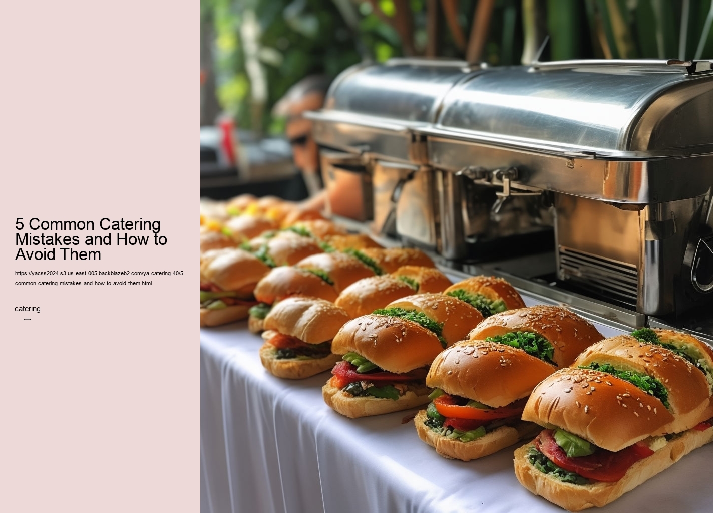 5 Common Catering Mistakes and How to Avoid Them