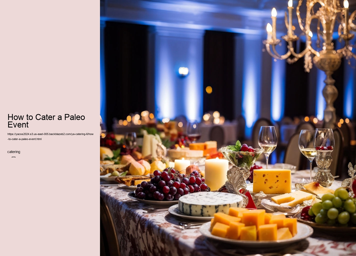 How to Cater a Paleo Event