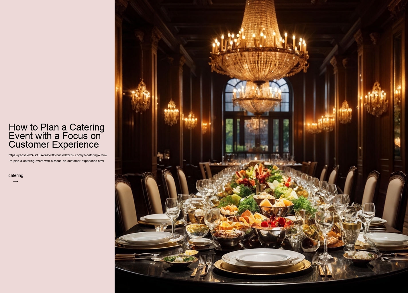 How to Plan a Catering Event with a Focus on Customer Experience