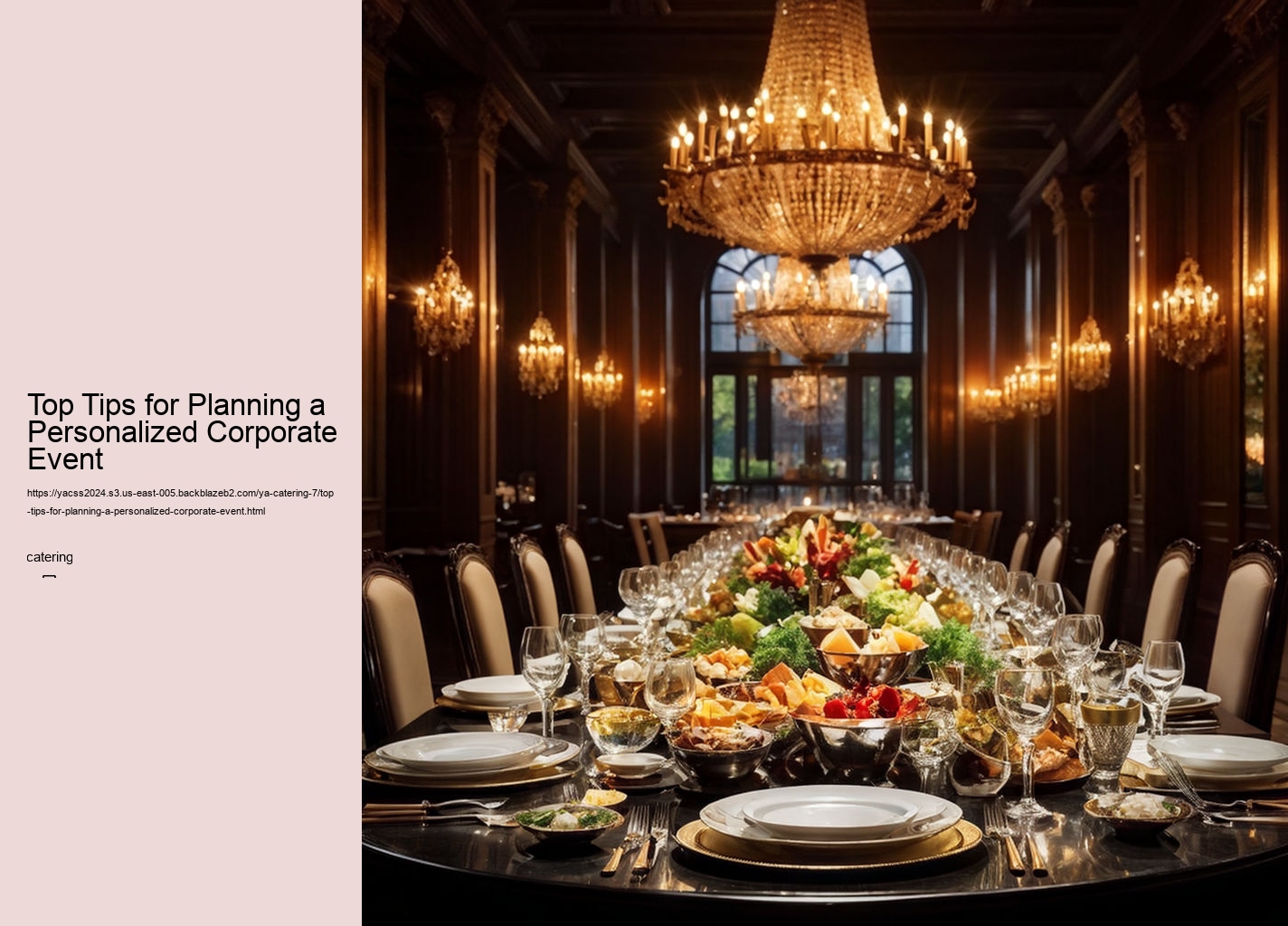 Top Tips for Planning a Personalized Corporate Event