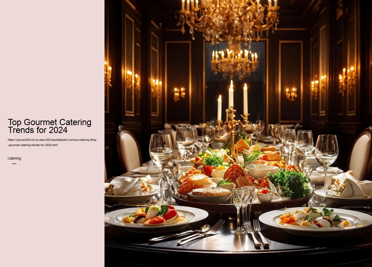 Top Gourmet Catering Trends for 2024