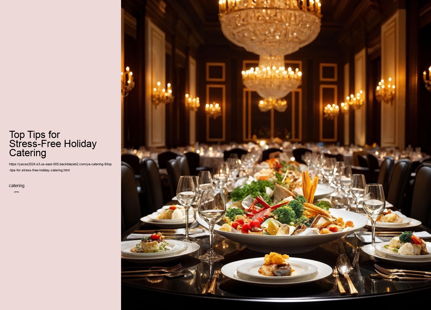 Top Tips for Stress-Free Holiday Catering