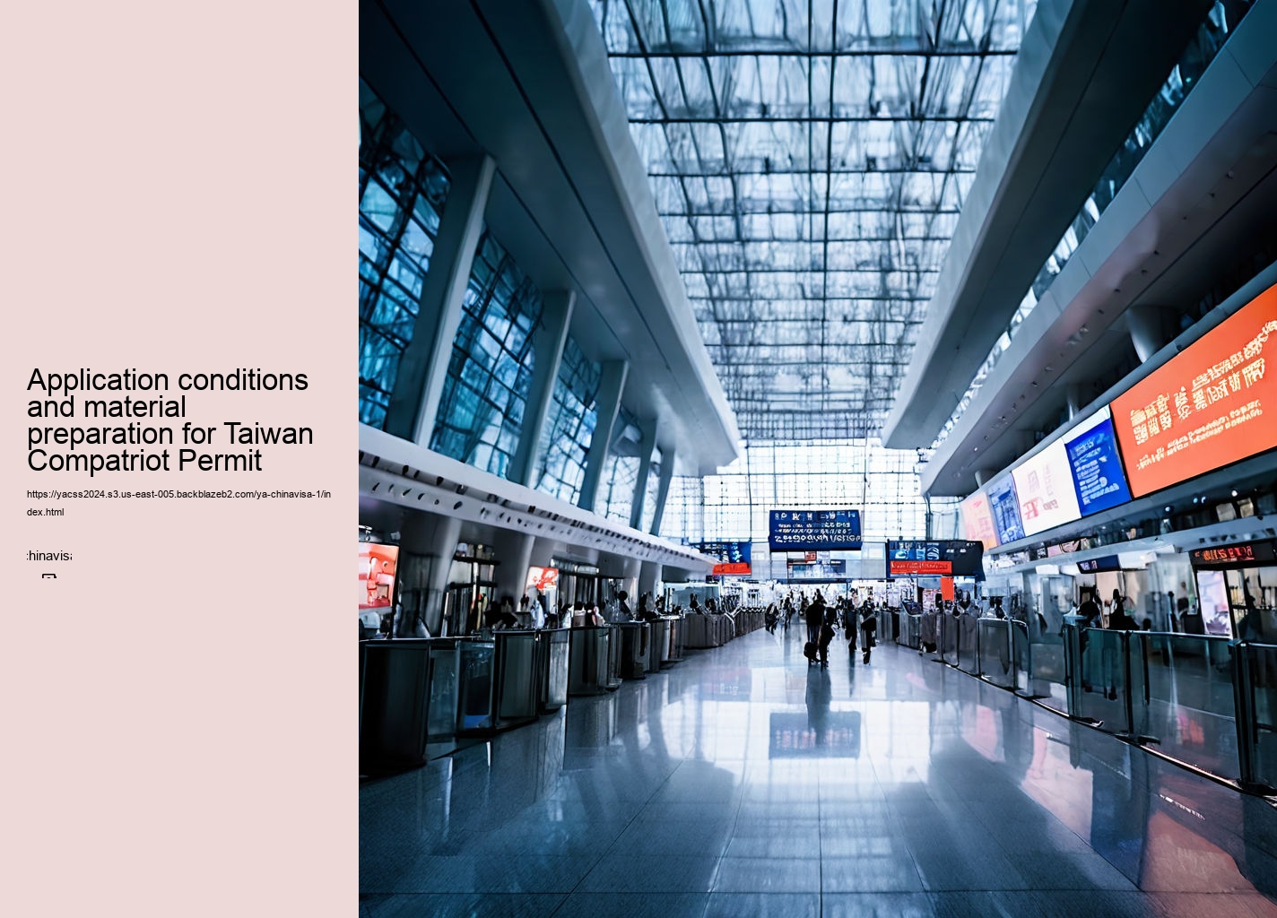 Application conditions and material preparation for Taiwan Compatriot Permit