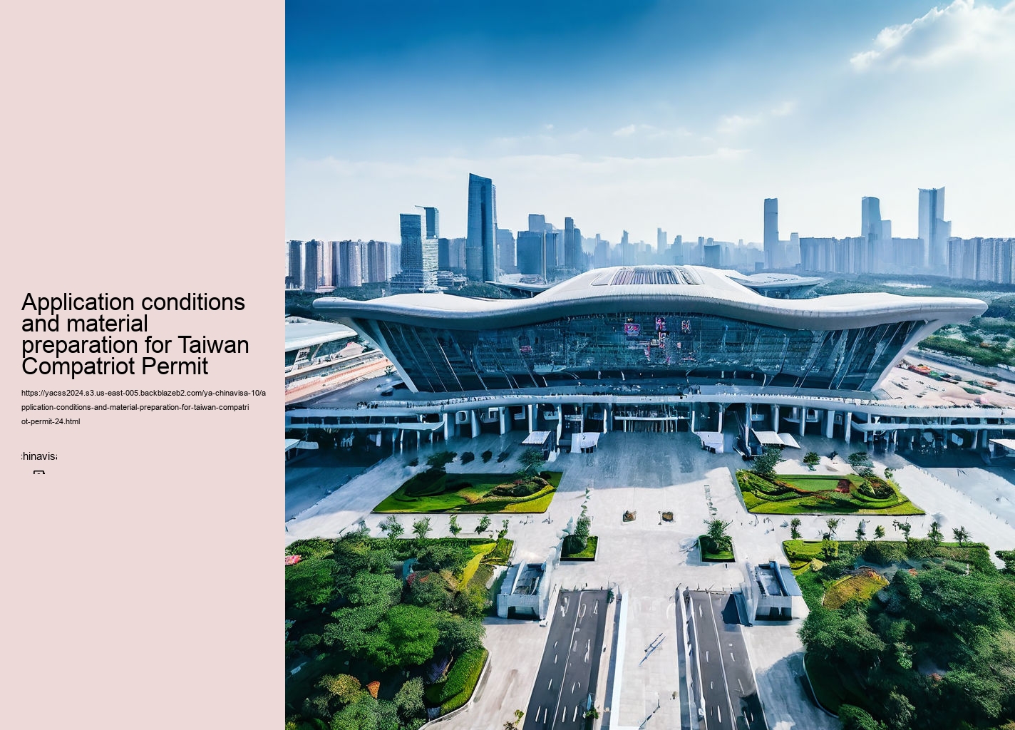 Application conditions and material preparation for Taiwan Compatriot Permit