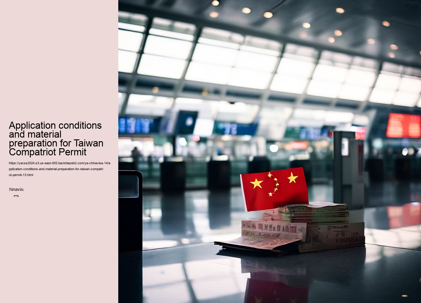 Application conditions and material preparation for Taiwan Compatriot Permit