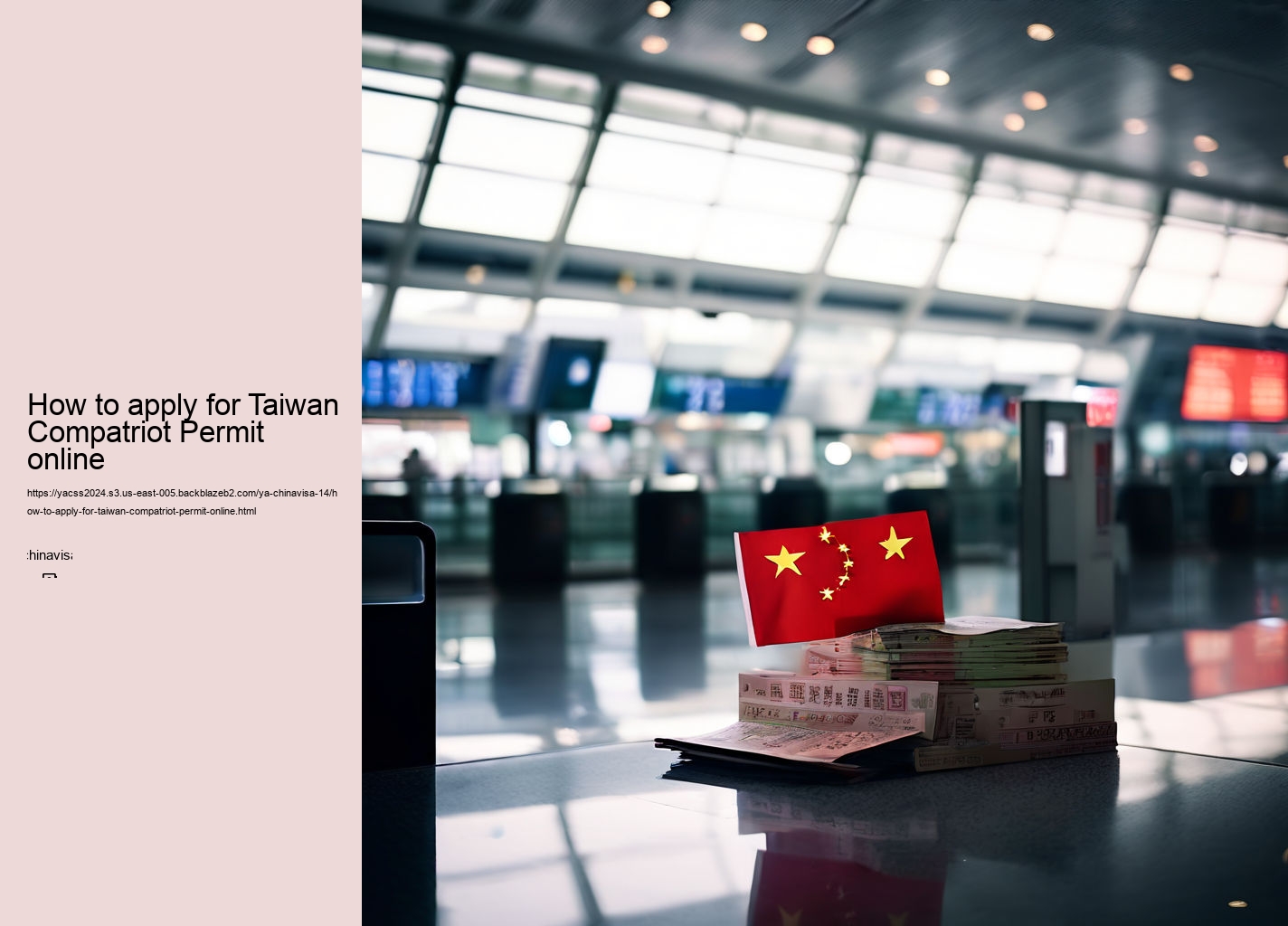 How to apply for Taiwan Compatriot Permit online