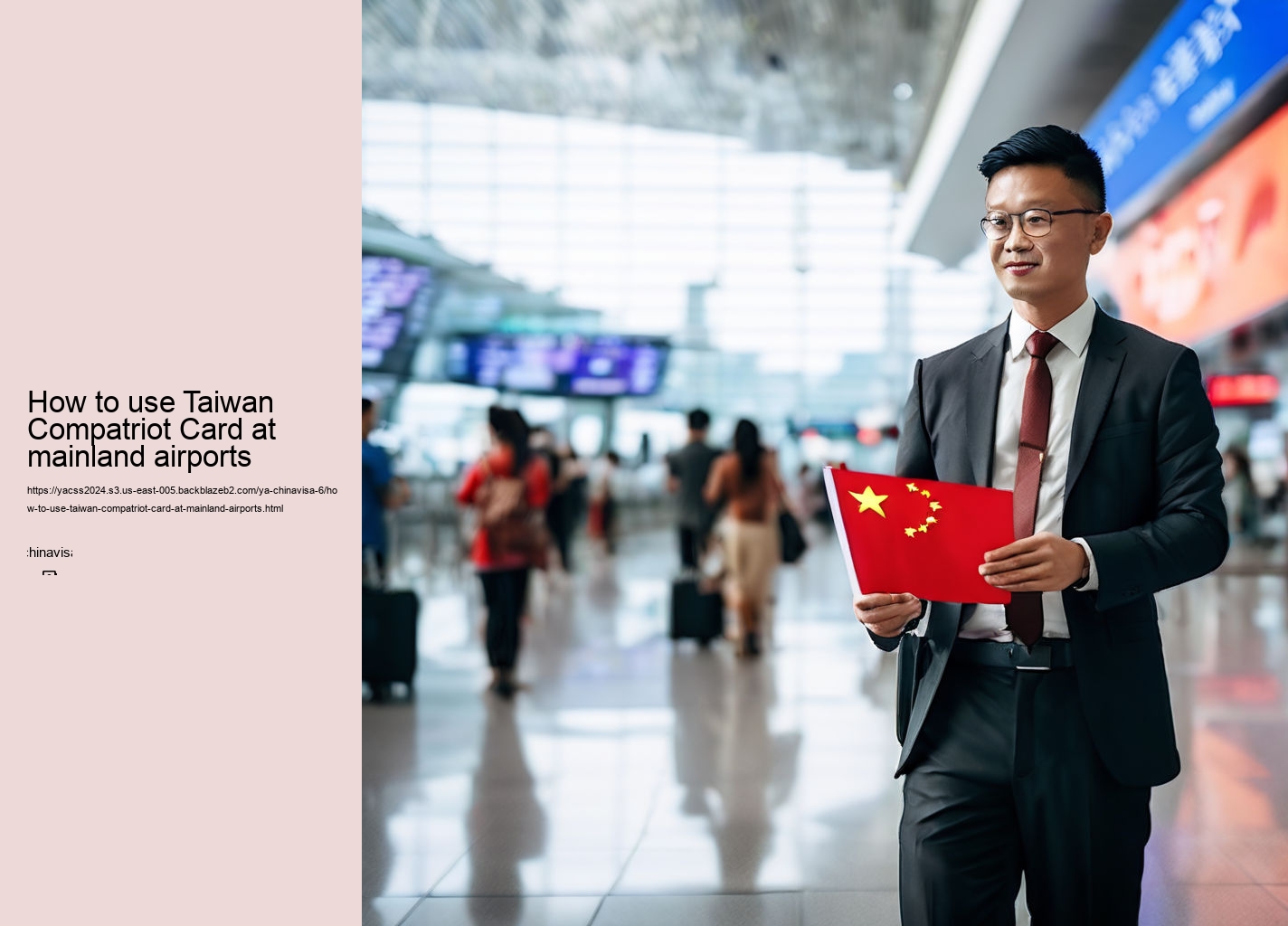 How to use Taiwan Compatriot Card at mainland airports