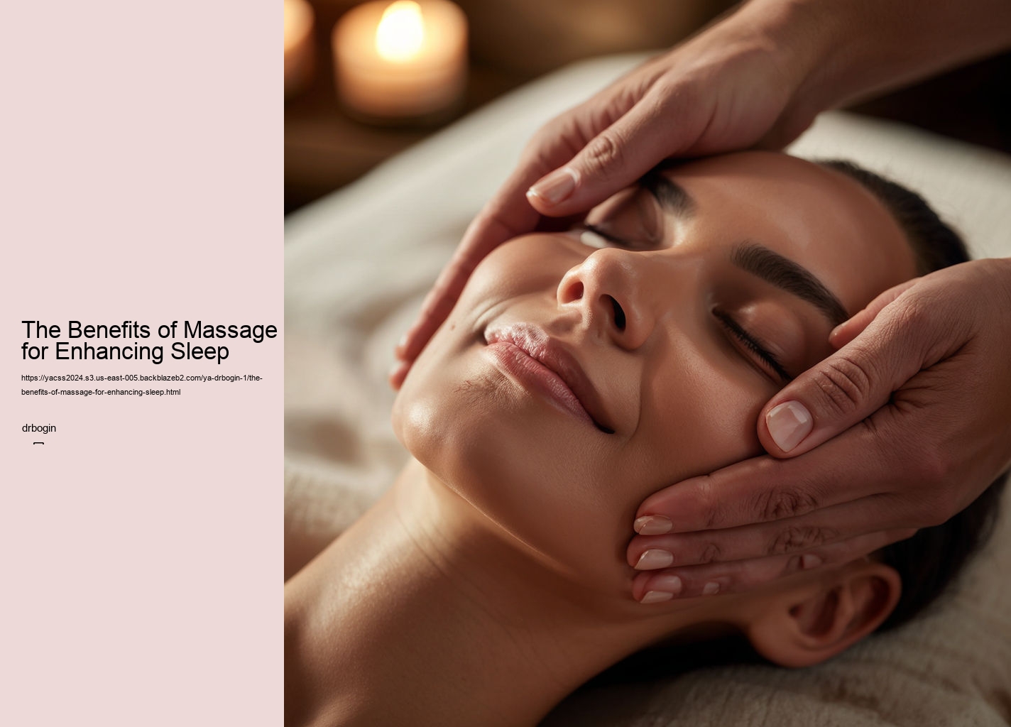 The Benefits of Massage for Enhancing Sleep