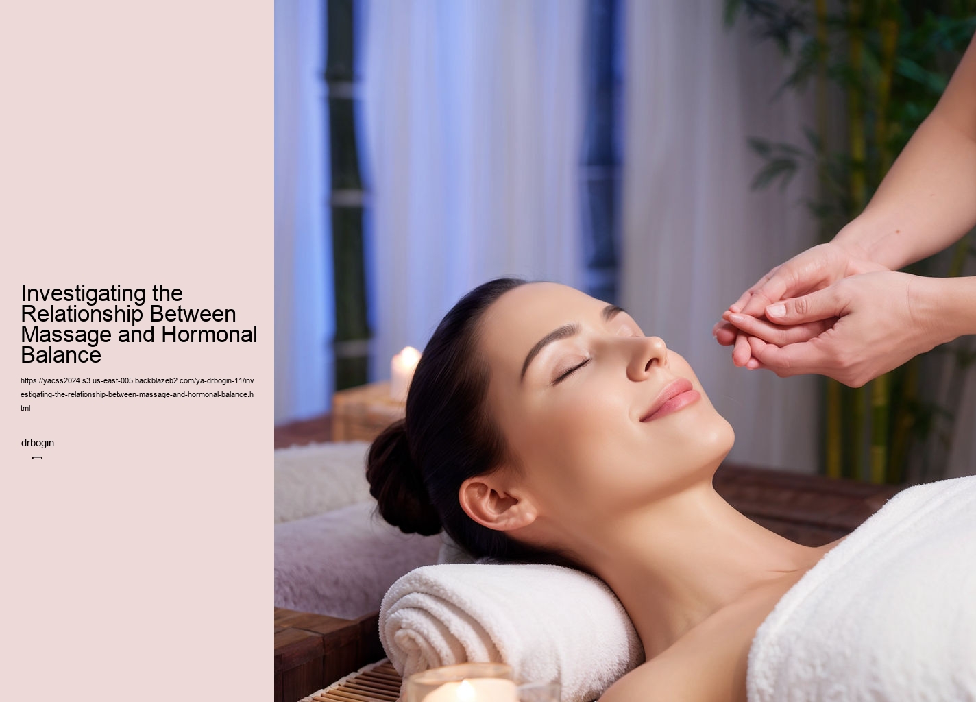 Investigating the Relationship Between Massage and Hormonal Balance