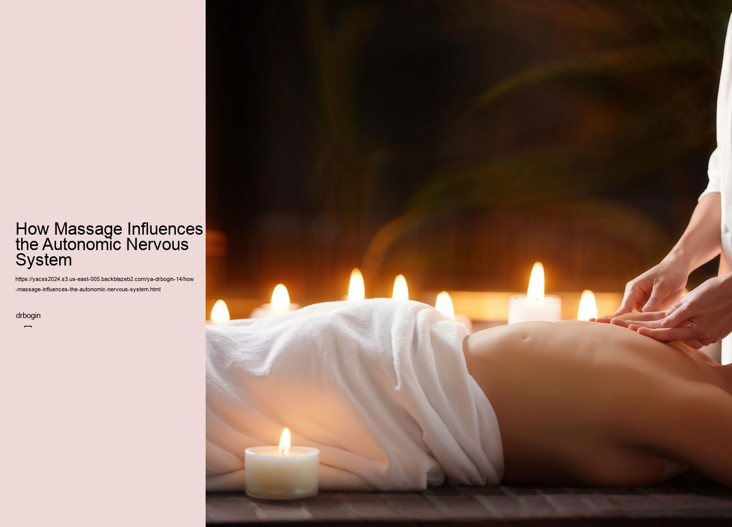 How Massage Influences the Autonomic Nervous System