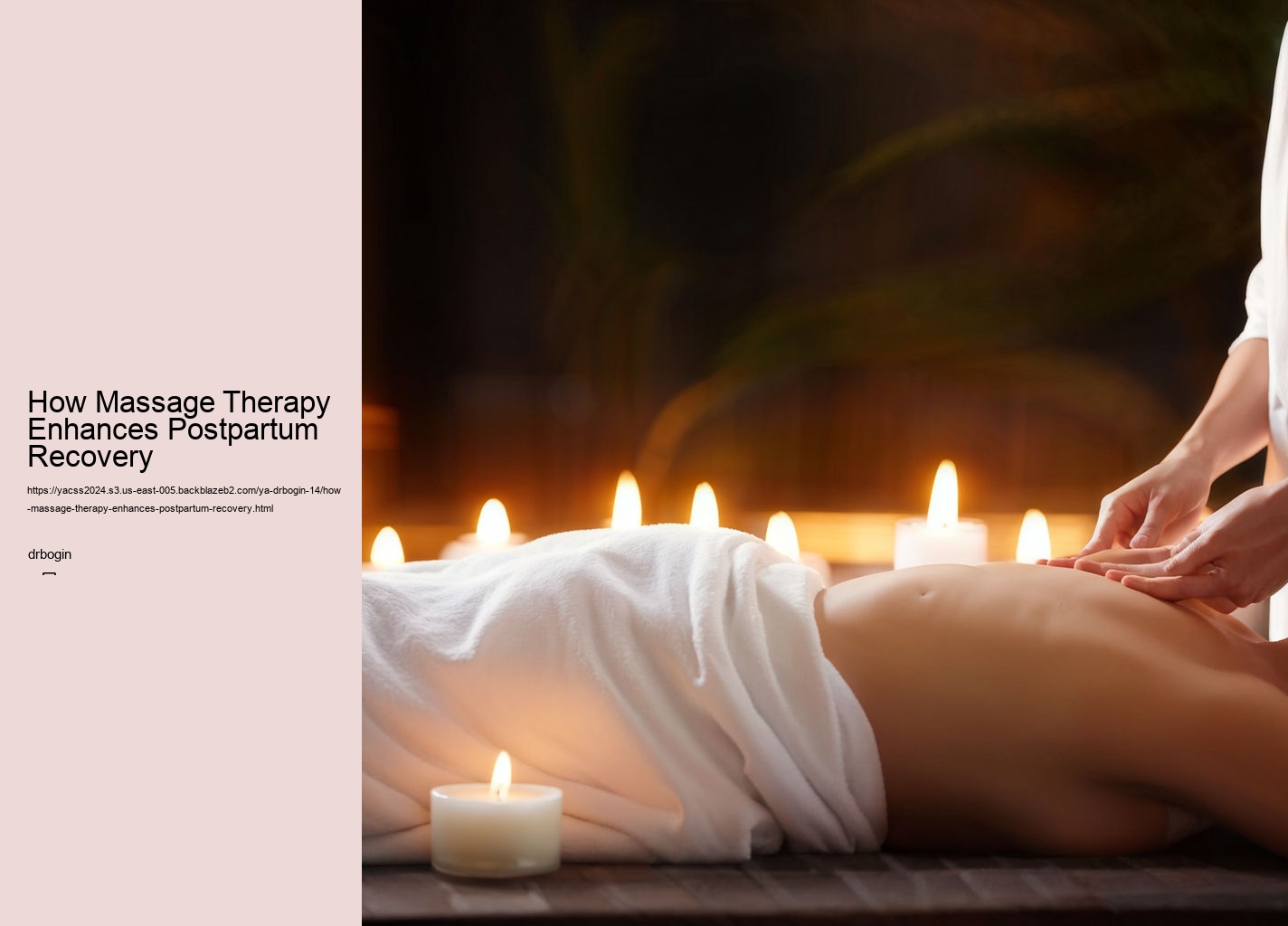 How Massage Therapy Enhances Postpartum Recovery