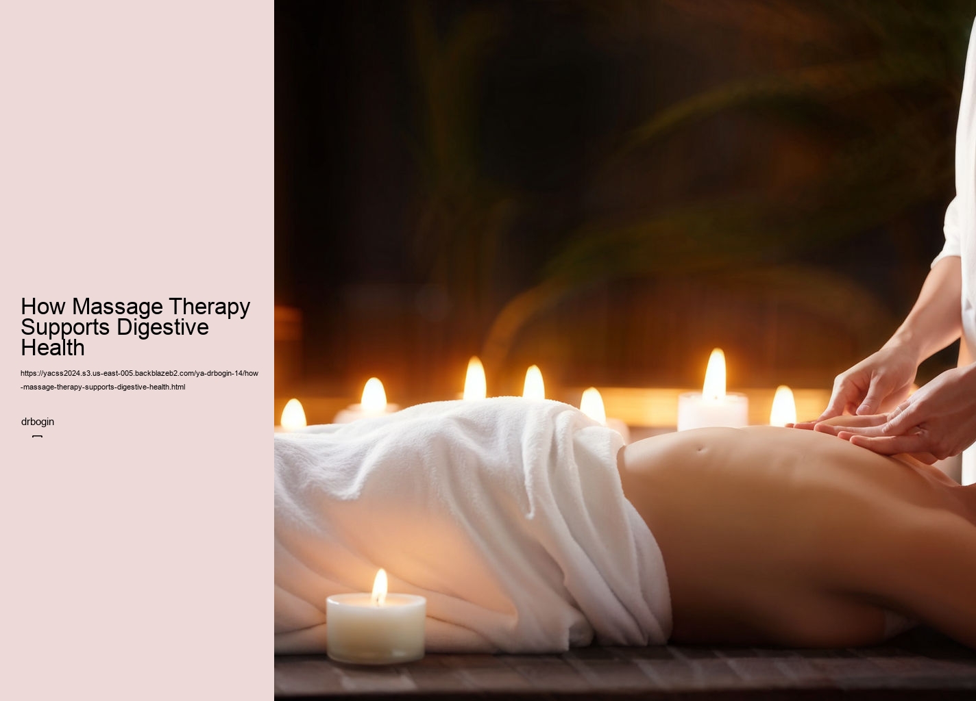 How Massage Therapy Supports Digestive Health