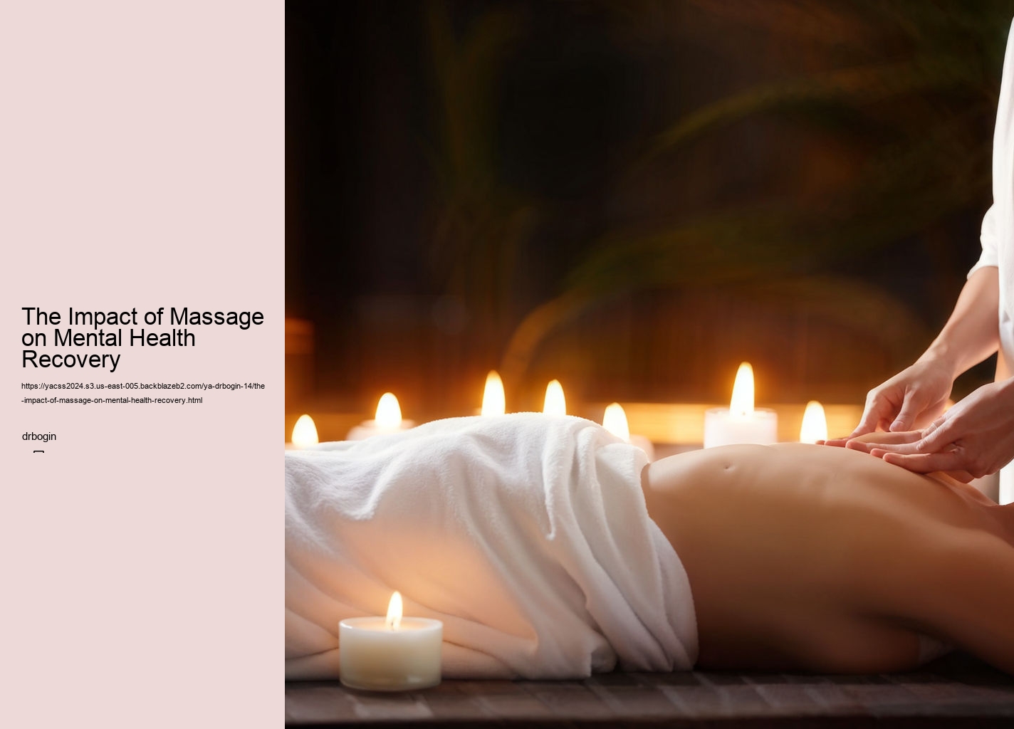 The Impact of Massage on Mental Health Recovery