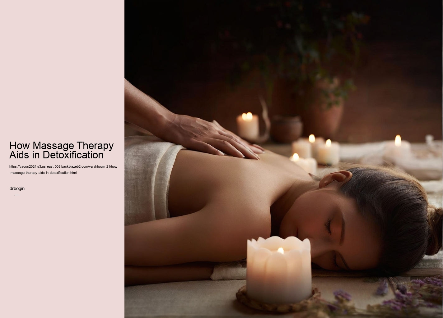 How Massage Therapy Aids in Detoxification